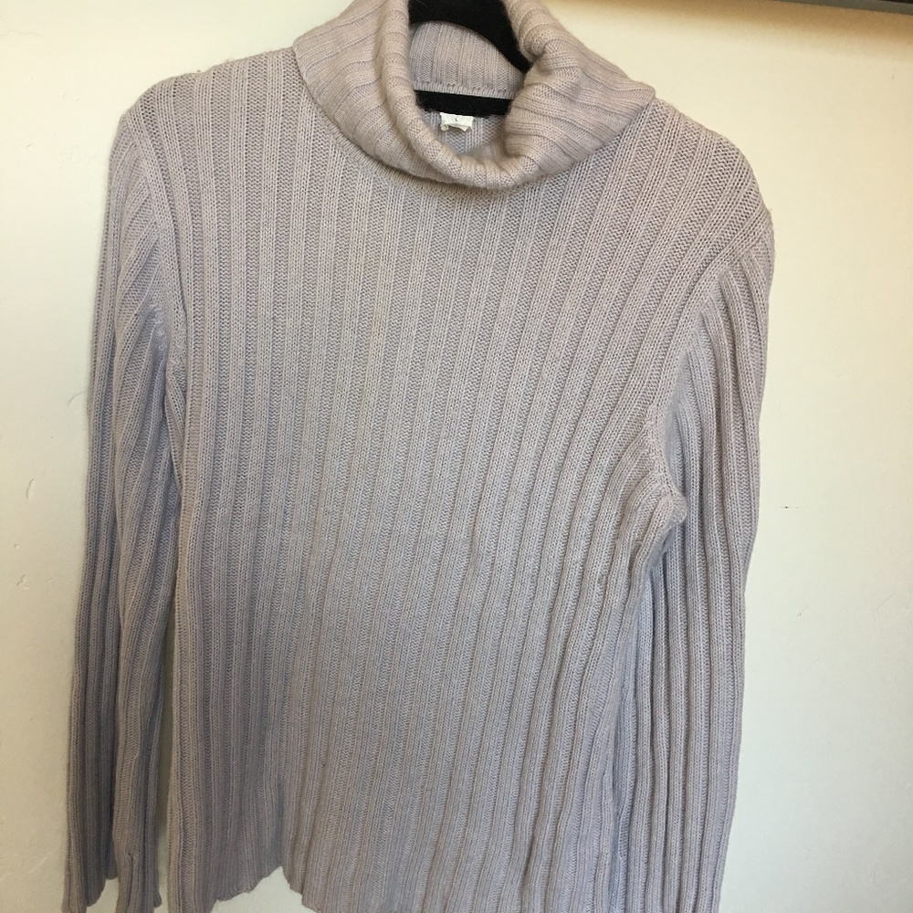J. Crew Light Purple Sweater (L) - Cotton/Angora